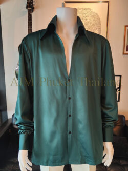 Dark Green V-neck